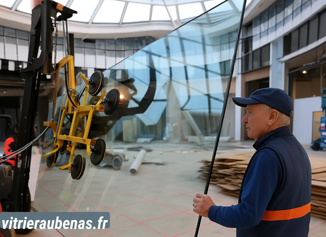 Remplacement de vitrine magasin Aubenas